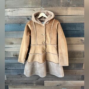 Vintage American Widgeon Faux Shearling Hooded Coat Kids